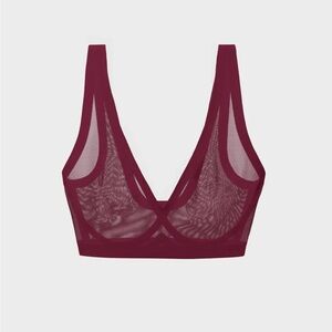 Eby Sheer Bralette | Large | Tawny Port